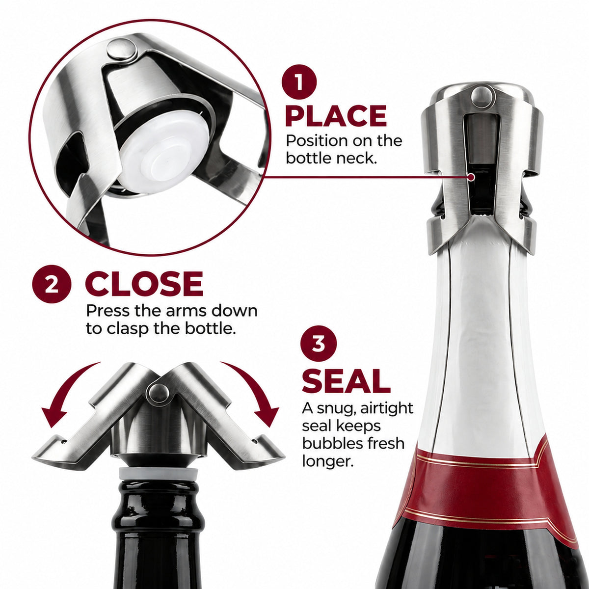 CHAMPAGNE BOTTLE STOPPER