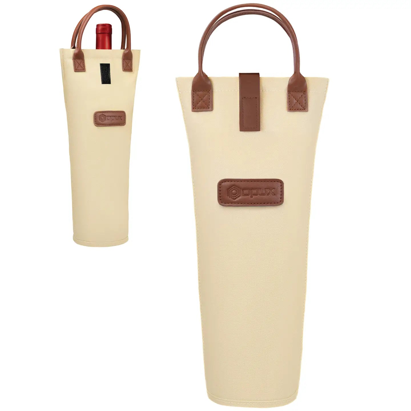 SINGLE WINE TOTE - Beige