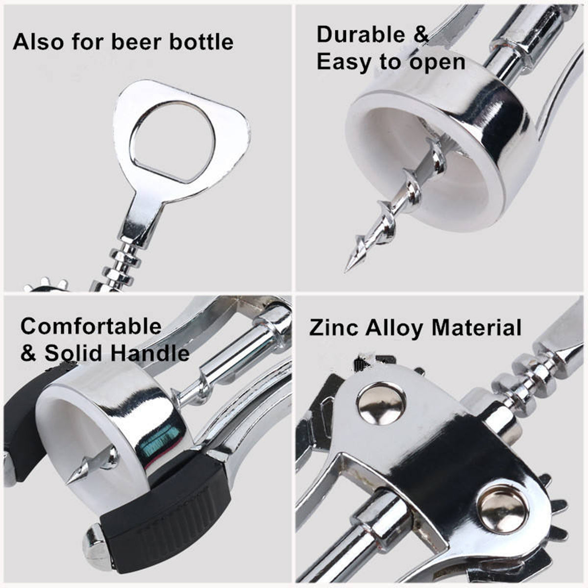 THE WINGMAN CORKSCREW + BOTTLE OPENER