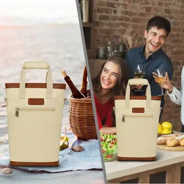 WINE TOTE - Beige