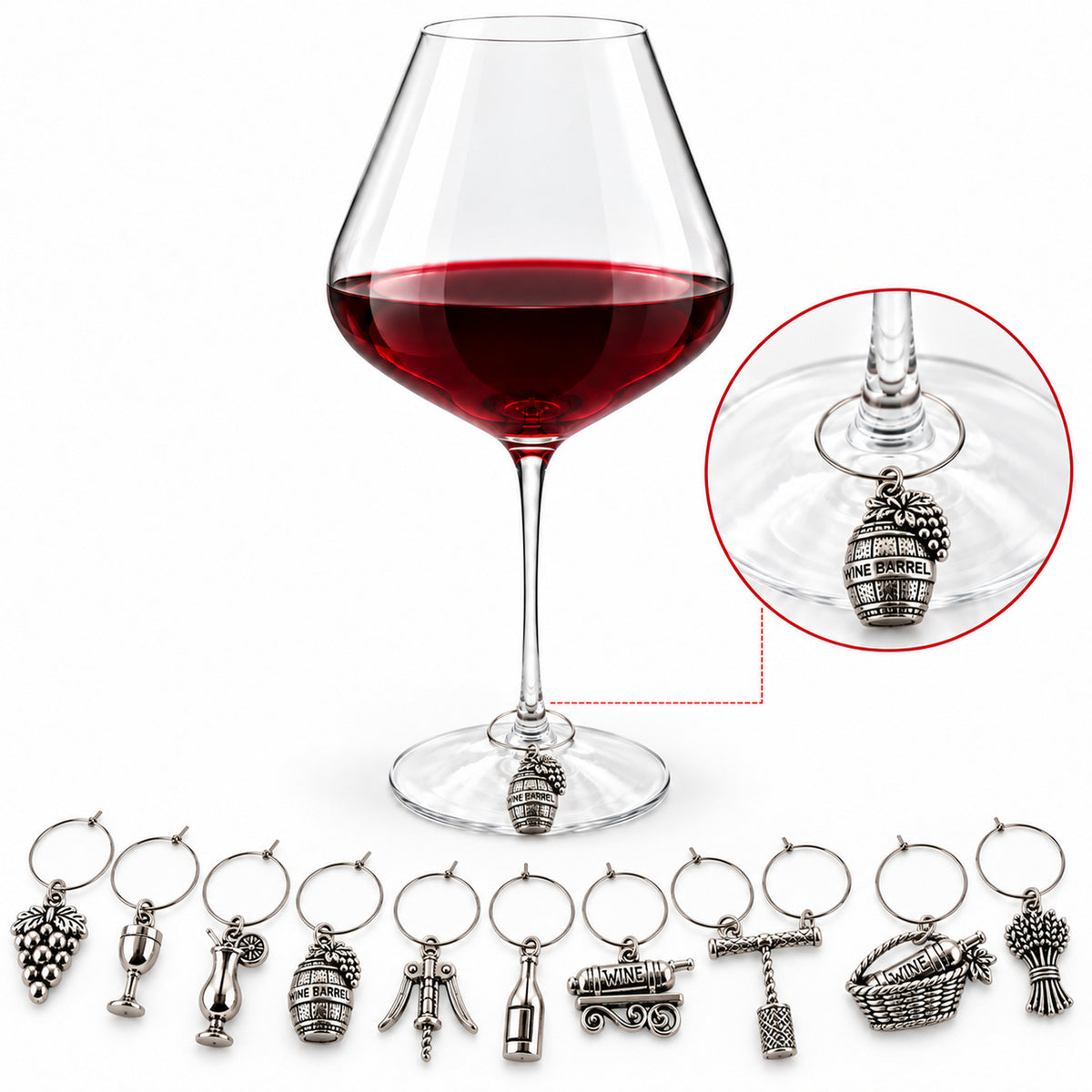 WINE GLASS CHARMS