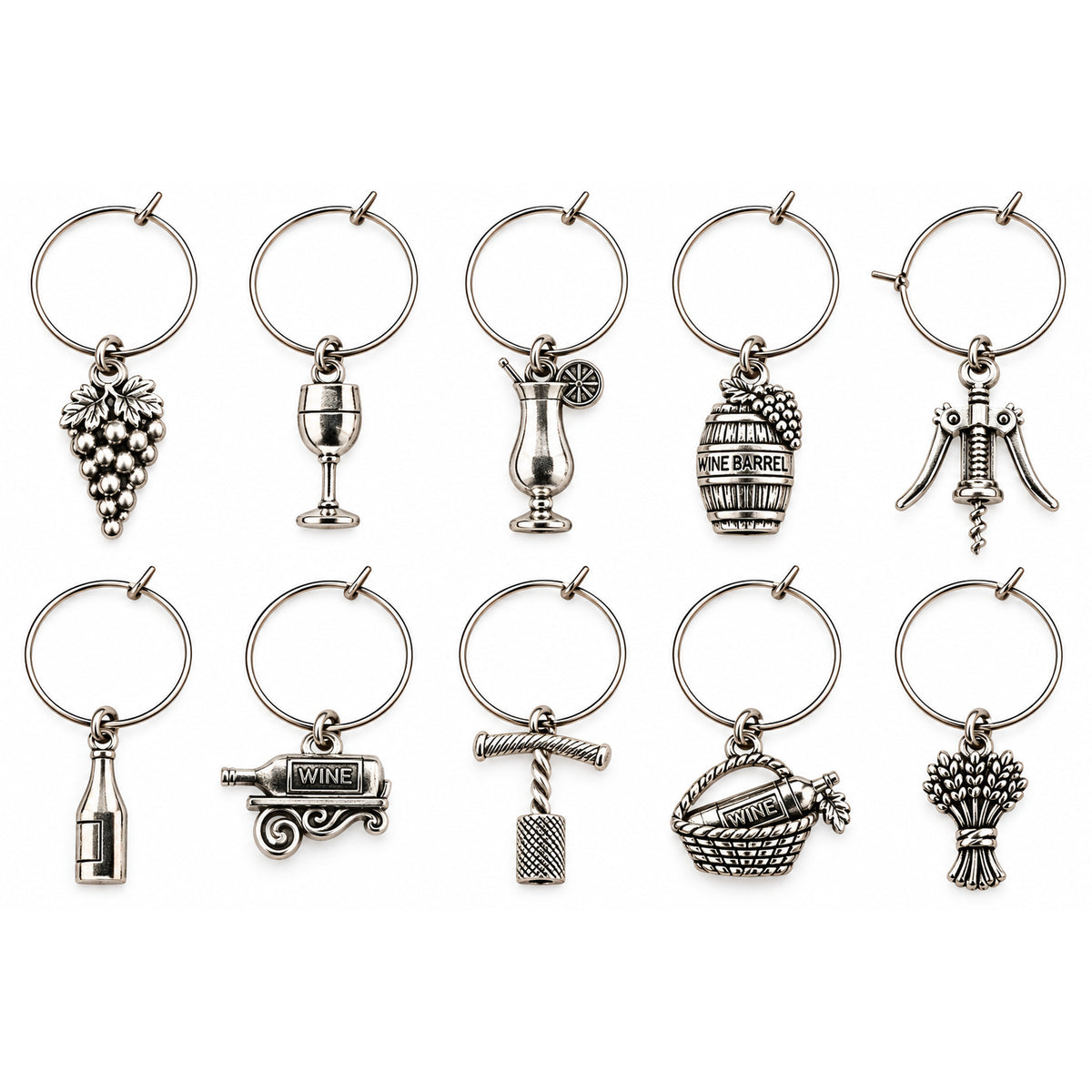 WINE GLASS CHARMS