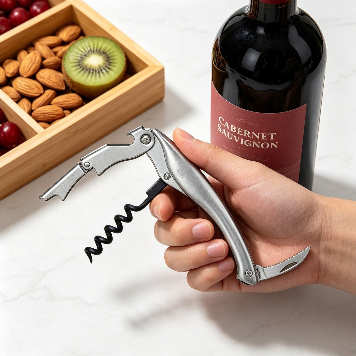 STAINLESS STEEL WINE OPENER