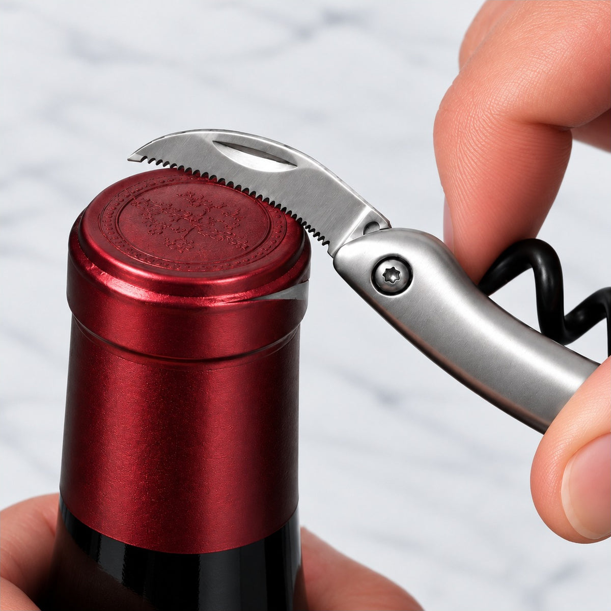 STAINLESS STEEL WINE OPENER