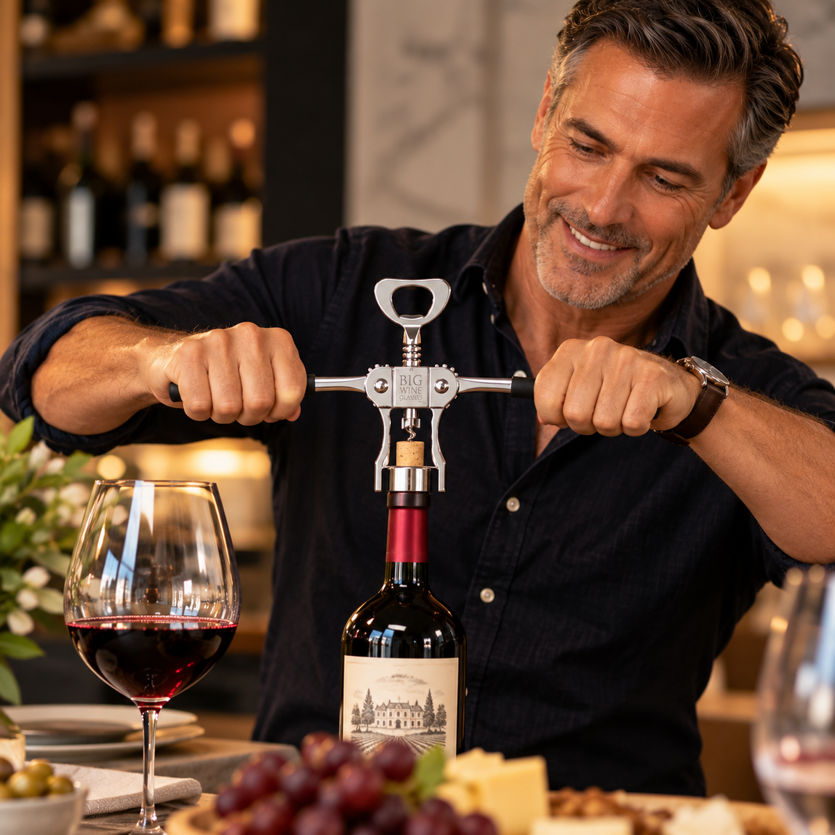 THE WINGMAN CORKSCREW + BOTTLE OPENER