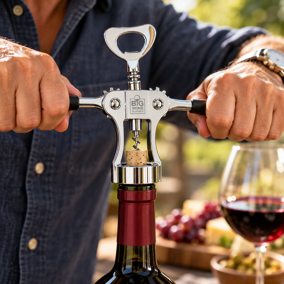 THE WINGMAN CORKSCREW + BOTTLE OPENER