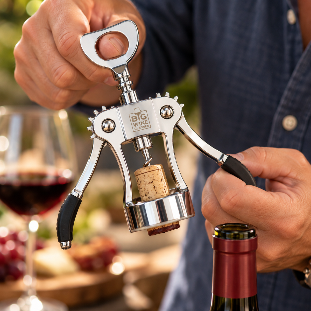 THE WINGMAN CORKSCREW + BOTTLE OPENER