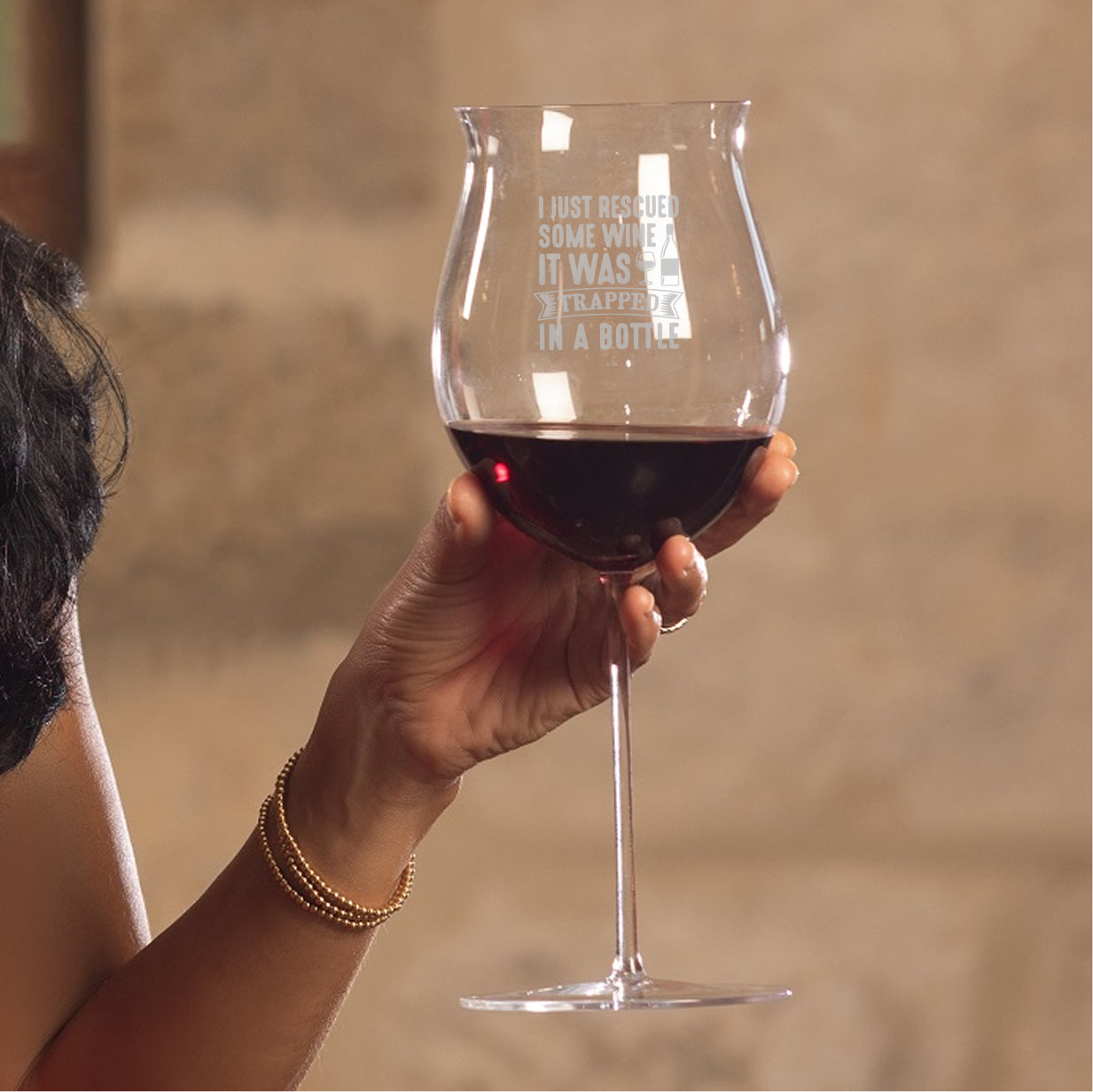 “I Rescued Some Wine; It Was Trapped In A Bottle.”